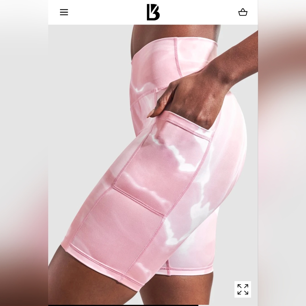SOLD - Buffbunny limitless shorts in Rose Quartz